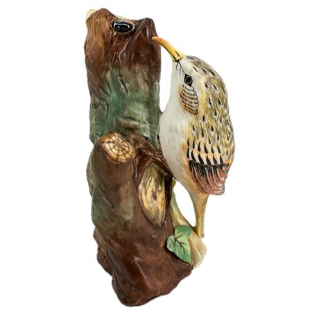 Vintage Crown Staffordshire Porcelain Tree Creeper Figurine