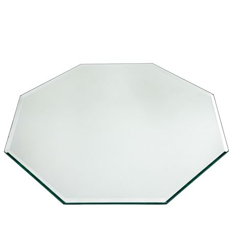 Octogonal 14" Beveled Table Mirror