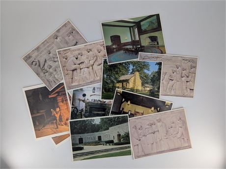 Vtg 11 Lincoln President Postcards