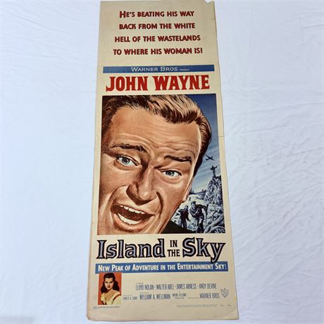 Island in the Sky Original 14x36” Movie Poster