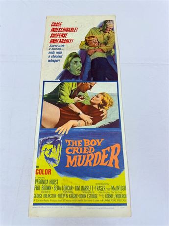 The Boy Cried Murder Original 14x36” Movie Poster