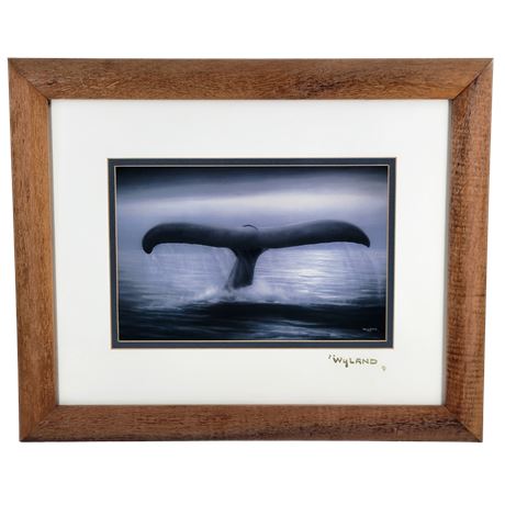 Wyland "Tails of Great Whales" Framed Lithograph