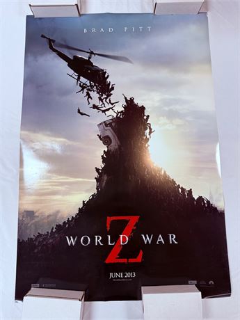 World War Z Original DS 27x40” Movie Poster