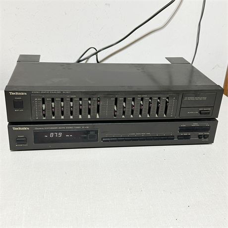 Vintage Technics Equalizer & AM/FM Tuner