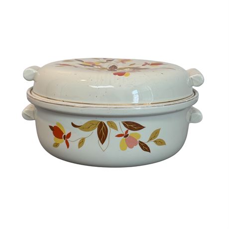 Hall Jewel Tea Autumn Leaf Covered Casserole