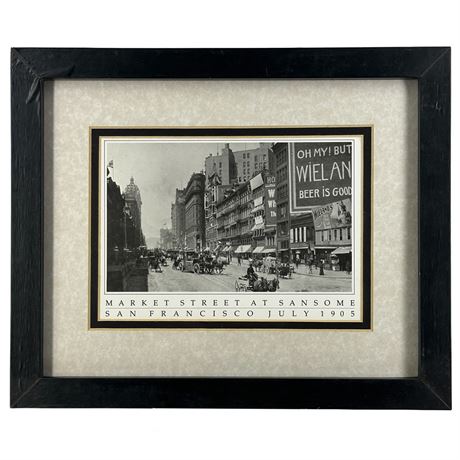 Matted and Framed Reproduction of San Francisco in 1905