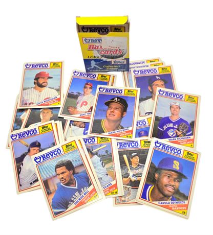 1988 Topps Revco League Leaders