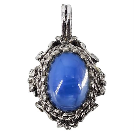 Vintage Victorian Revival Glass Cabochon Pendant