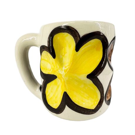 Vintage Pohaku Kiln's Hawaii Floral Coffee Mug