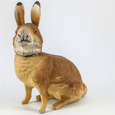 Antique Paper Mache Rabbit