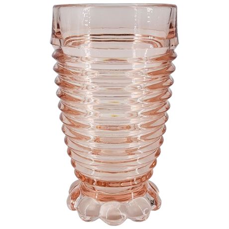 Vintage Anchor Hocking "Manhattan" Pink Depression Glass Tumbler