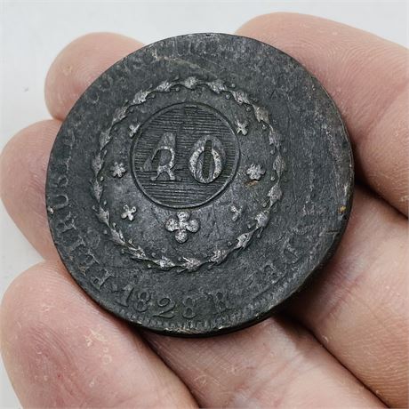 1828 Brazil 40Rs