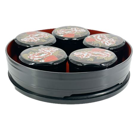 Japanese Lacquerware Chirashi Sushi Oke Serving Set