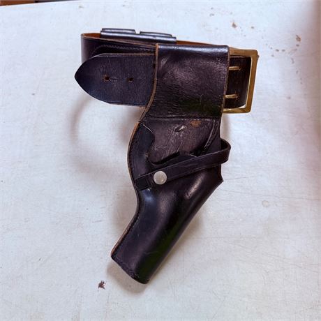 Bucheimer Leather Gun Holster + Belt