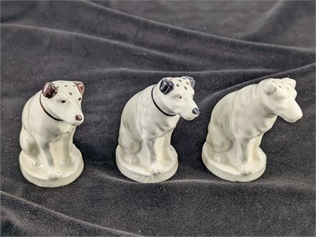 Lenox RCA Victor 3 Dogs "His Masters Voice" S&P shakers