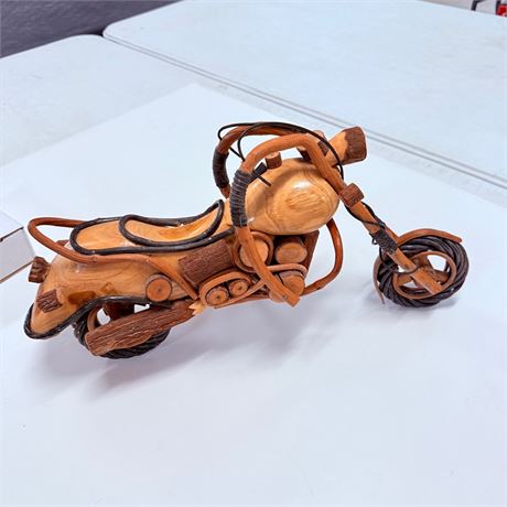 Harley Davidson Wood Sculpture