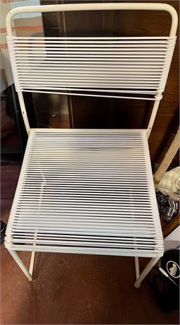 Vintage ribbed chair
