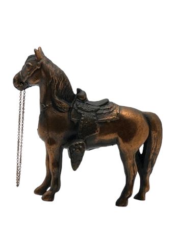 Copper horse figure
