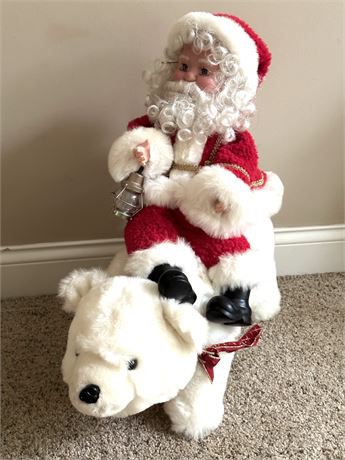 Santa Riding Bear