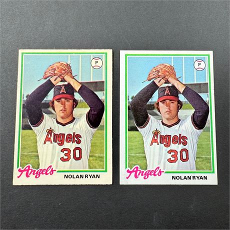 1978 O Pee Chee + Topps Nolan Ryan