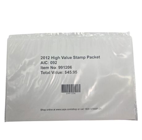 2012 High Value Stamp Packet 991206  Unused