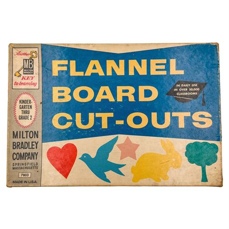Vintage Milton Bradley Flannel Board Cut-Outs