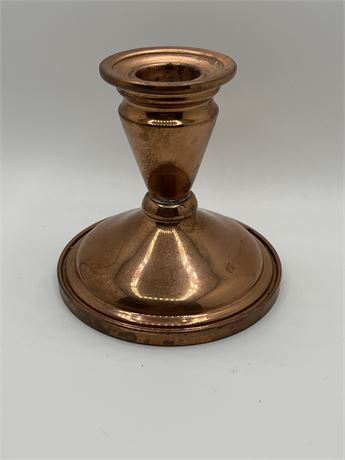 Copper candlestick holder