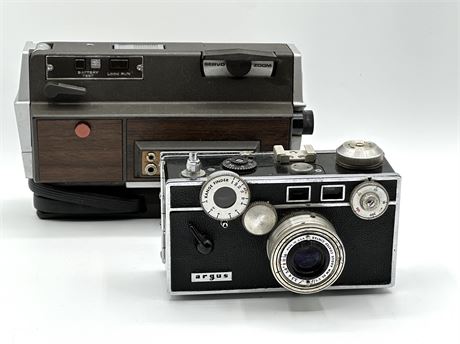 Vintage Argus Camera & Bell and Howell Super 8 Camera