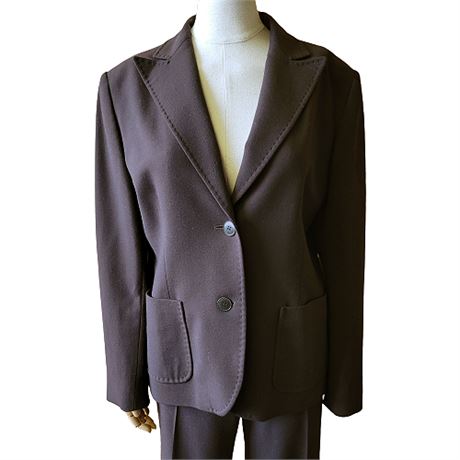 Cinzia Rocca Brown Wool Blend Suit