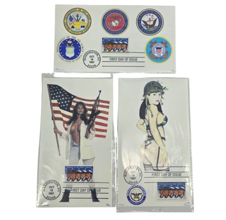 Women in the Military FDC #3174, Barre
