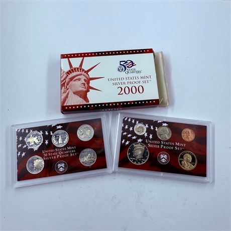2000 US Mint Silver Proof Set