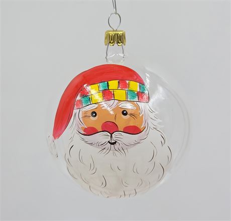 VTG Hand-blown & Painted Italian Glass Ornament