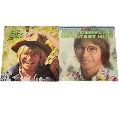 John Denver Greatest Hits Volume 1 & 2 Vinyl Records