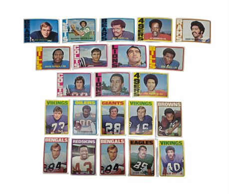 1972 Topps Football Cards