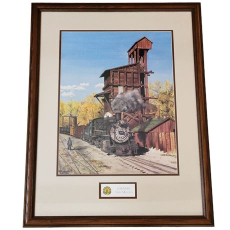D & RGWRR Royal Gorge Route Scenic Line Chama New Mexico Framed Print