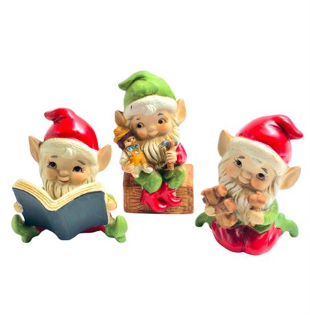 VTG Homco Elf Figurines