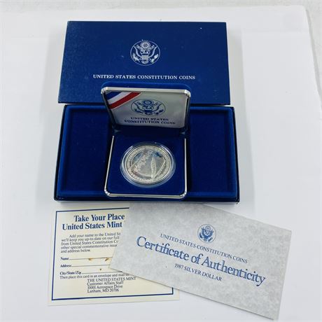 1987 Silver Dollar Proof
