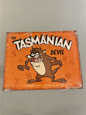 12.5” x 16” Tasmanian Devil Metal Sign