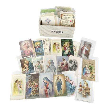 Large Lot of Vintage Memorial/ Prayer Cards