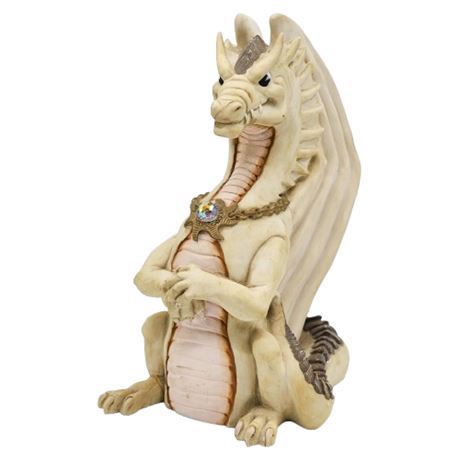 Vintage Krystonia Dragon Figurine w/ Crystal Ball