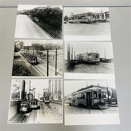 6 Vintage Cleveland Train Photographs