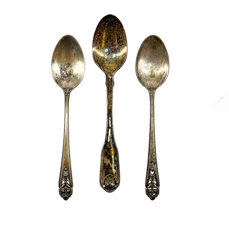 Lot of 3 Sterling Silver Spoons