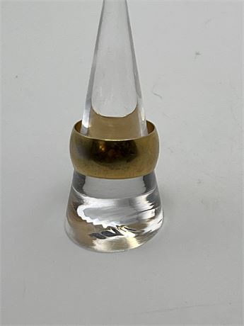18kt HGF gold band ring
