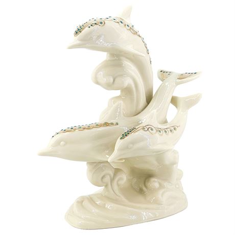 Vintage Lenox China Jewels "Frolicking Dolphin" Figurine