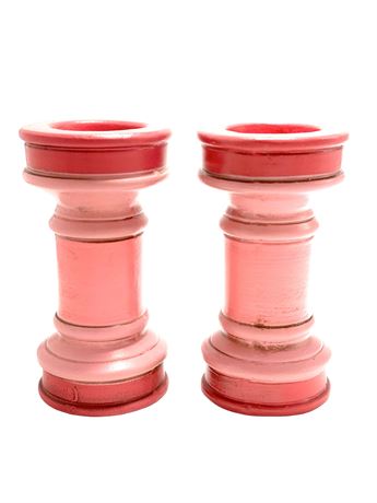 Vtg Ceramic Candleholders - Japan