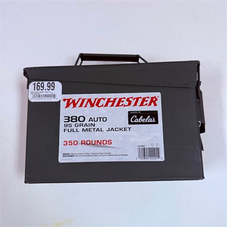 350 Rounds 380 Auto Ammo