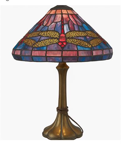 Vintage Reproduction Tiffany Dragonfly Lamp