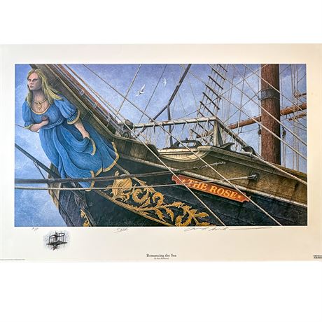 Lithographic Print of the Painting "Romancing the Sea" by Artist Ben Richmond
