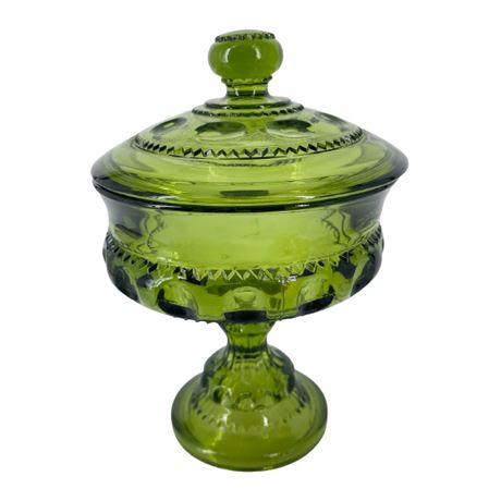 Indiana Glass Kings Crown Compote