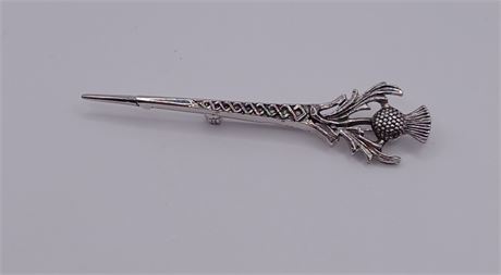 Vintage signed Scotland sword pen 3 in Long 7.8 G